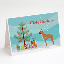Load image into Gallery viewer, Boxer Merry Christmas Tree Greeting Cards -  Blank Note Cards – 8-Pack of Artist-Designed Cards with Envelopes