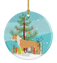 Load image into Gallery viewer, Staffordshire Bull Terrier Merry Christmas Tree Ornament - Round Ceramic Ornament – Artist-Designed Keepsake Decoration BB2972CO1