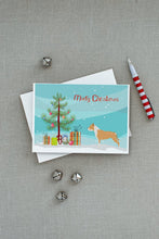 Load image into Gallery viewer, Staffordshire Bull Terrier Merry Christmas Tree Greeting Cards -  Blank Note Cards – 8-Pack of Artist-Designed Cards with Envelopes