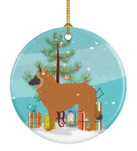 Load image into Gallery viewer, Belgian Shepherd Merry Christmas Tree Ornament - Round Ceramic Ornament – Artist-Designed Keepsake Decoration BB2979CO1