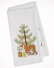 Load image into Gallery viewer, English Bulldog Merry Christmas Tree Kitchen Towels – Set of 2 - Decorative &amp; Absorbent Cotton | BB2980WTKT