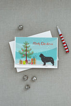 Load image into Gallery viewer, Newfoundland Merry Christmas Tree Greeting Cards -  Blank Note Cards – 8-Pack of Artist-Designed Cards with Envelopes