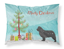 Load image into Gallery viewer, Newfoundland Merry Christmas Tree Fabric Standard Pillowcase – Artistic Decorative Front, White Back BB2982PILLOWCASE