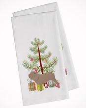 Load image into Gallery viewer, Neapolitan Mastiff Merry Christmas Tree Kitchen Towels – Set of 2 - Decorative &amp; Absorbent Cotton | BB2983WTKT