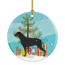 Load image into Gallery viewer, Rottweiler Merry Christmas Tree Ornament - Round Ceramic Ornament – Artist-Designed Keepsake Decoration BB2984CO1