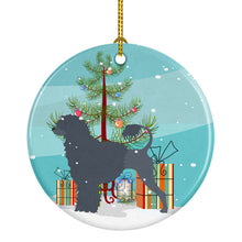 Load image into Gallery viewer, Portuguese Water Dog Merry Christmas Tree Ornament - Round Ceramic Ornament – Artist-Designed Keepsake Decoration BB2986CO1