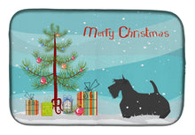 Load image into Gallery viewer, Scottish Terrier Merry Christmas Tree Dish Drying Mat – Absorbent, Artistic Kitchen Essentials BB2987DDM