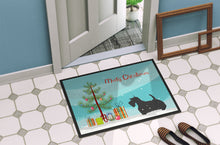 Load image into Gallery viewer, Scottish Terrier Merry Christmas Tree Doormat - 18x27 Decorative Floor Mat – Indoor/Outdoor Rug with Artistic Flair BB2987MAT