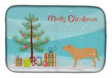 Load image into Gallery viewer, Dogue de Bordeaux Merry Christmas Tree Dish Drying Mat – Absorbent, Artistic Kitchen Essentials BB2988DDM