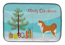 Load image into Gallery viewer, Akita Merry Christmas Tree Dish Drying Mat – Absorbent, Artistic Kitchen Essentials BB2990DDM