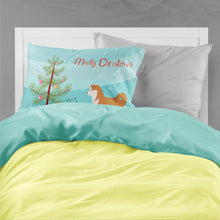 Load image into Gallery viewer, Akita Merry Christmas Tree Fabric Standard Pillowcase – Artistic Decorative Front, White Back BB2990PILLOWCASE