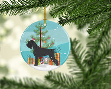 Load image into Gallery viewer, Giant Schnauzer Merry Christmas Tree Ornament - Round Ceramic Ornament – Artist-Designed Keepsake Decoration BB2991CO1