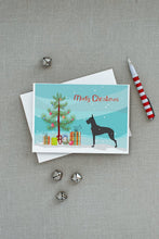Load image into Gallery viewer, Great Dane Merry Christmas Tree Greeting Cards -  Blank Note Cards – 8-Pack of Artist-Designed Cards with Envelopes
