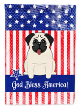 Load image into Gallery viewer, Patriotic USA Pug Cream Garden Flag - Outdoor Decorative Yard Flag BB2999GF