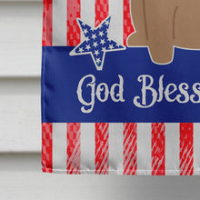 Load image into Gallery viewer, Patriotic USA Pug Brown Flag Canvas House Size BB3000CHF