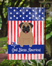 Load image into Gallery viewer, Patriotic USA Pug Brown Garden Flag - Outdoor Decorative Yard Flag