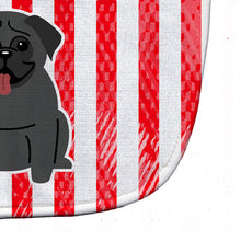 Load image into Gallery viewer, Patriotic USA Pug Black Baby Bib BB3001BIB