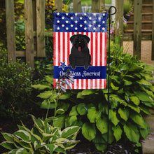 Load image into Gallery viewer, Patriotic USA Pug Black Garden Flag - Outdoor Decorative Yard Flag