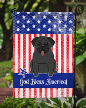 Load image into Gallery viewer, Patriotic USA Pug Black Garden Flag - Outdoor Decorative Yard Flag