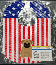 Load image into Gallery viewer, Patriotic USA Pug Brown Baby Bib BB3002BIB