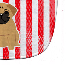 Load image into Gallery viewer, Patriotic USA Pug Brown Baby Bib BB3002BIB