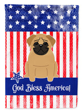 Load image into Gallery viewer, Patriotic USA Pug Brown Garden Flag - Outdoor Decorative Yard Flag BB3002GF