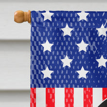 Load image into Gallery viewer, Patriotic USA Pug Fawn Flag Canvas House Size BB3003CHF