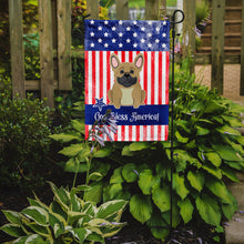 Load image into Gallery viewer, Patriotic USA French Bulldog Cream Garden Flag - Outdoor Decorative Yard Flag