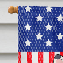 Load image into Gallery viewer, Patriotic USA French Bulldog Piebald Flag Canvas House Size BB3006CHF