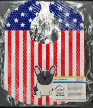 Load image into Gallery viewer, Patriotic USA French Bulldog Black White Baby Bib BB3007BIB