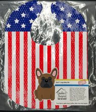 Load image into Gallery viewer, Patriotic USA French Bulldog Brown Baby Bib BB3008BIB