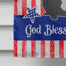 Load image into Gallery viewer, Patriotic USA French Bulldog Black Flag Canvas House Size