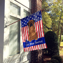 Load image into Gallery viewer, Patriotic USA Mastiff Brindle Flag Canvas House Size BB3010CHF