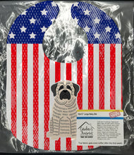 Load image into Gallery viewer, Patriotic USA Mastiff Brindle White Baby Bib BB3011BIB