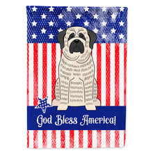 Load image into Gallery viewer, Patriotic USA Mastiff Brindle White Flag Canvas House Size BB3011CHF