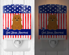Load image into Gallery viewer, Patriotic USA Norwich Terrier Ceramic Night Light BB3015CNL