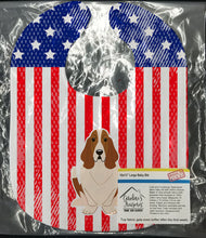 Load image into Gallery viewer, Patriotic USA Basset Hound Baby Bib BB3016BIB