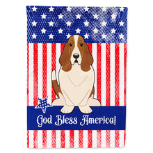 Load image into Gallery viewer, Patriotic USA Basset Hound Flag Canvas House Size BB3016CHF