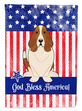 Load image into Gallery viewer, Patriotic USA Basset Hound Garden Flag - Outdoor Decorative Yard Flag