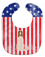Load image into Gallery viewer, Patriotic USA Borzoi Baby Bib BB3018BIB