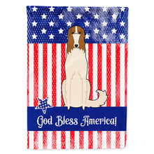 Load image into Gallery viewer, Patriotic USA Borzoi Flag Canvas House Size BB3018CHF