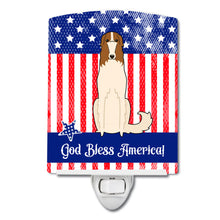 Load image into Gallery viewer, Patriotic USA Borzoi Ceramic Night Light BB3018CNL