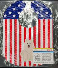 Load image into Gallery viewer, Patriotic USA Samoyed Baby Bib BB3025BIB