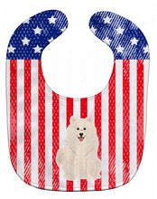 Load image into Gallery viewer, Patriotic USA Samoyed Baby Bib BB3025BIB
