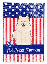 Load image into Gallery viewer, Patriotic USA Samoyed Garden Flag - Outdoor Decorative Yard Flag