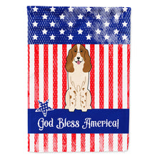 Load image into Gallery viewer, Patriotic USA Russian Spaniel Flag Canvas House Size
