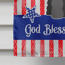Load image into Gallery viewer, Patriotic USA Standard Schnauzer Black Flag Canvas House Size BB3027CHF
