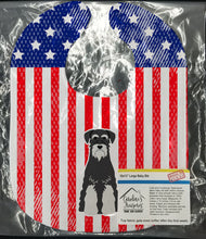 Load image into Gallery viewer, Patriotic USA Standard Schnauzer Salt and Pepper Baby Bib BB3028BIB