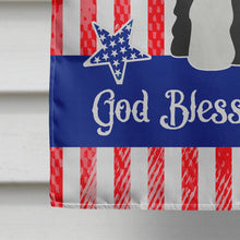Load image into Gallery viewer, Patriotic USA Standard Schnauzer Salt and Pepper Flag Canvas House Size BB3028CHF