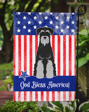 Load image into Gallery viewer, Patriotic USA Standard Schnauzer Black Grey Garden Flag - Outdoor Decorative Yard Flag